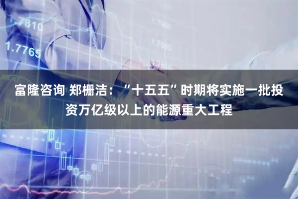 富隆咨询 郑栅洁：“十五五”时期将实施一批投资万亿级以上的能源重大工程