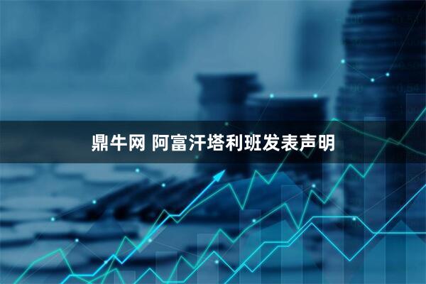 鼎牛网 阿富汗塔利班发表声明